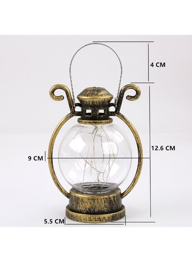 2PCS Ramadan Lantern, Ramadan Decorations Lights, Vintage LED Lantern Hollow Design Decorations for Ramadan Holiday Table Decor - Image 4